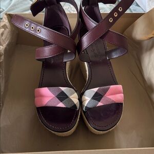BURBERRY LONDON WEDGE HEELS